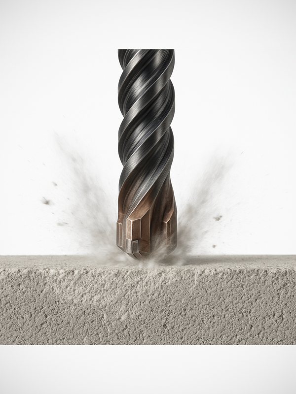 Borrning av betongsockel