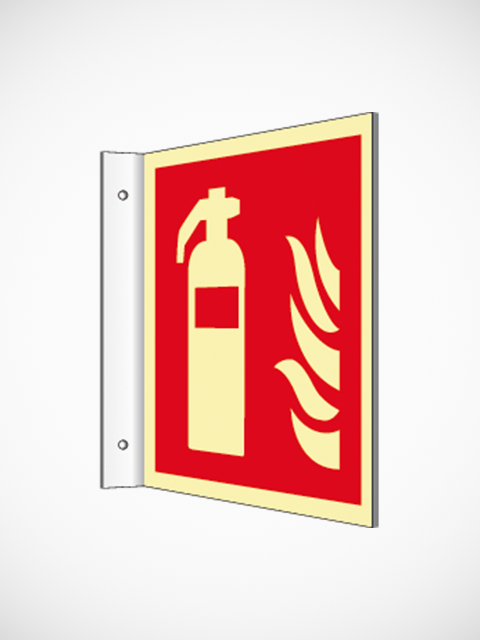 Flaggskylt Brandsläckare