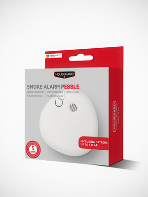 Optisk Design Brandvarnare Pebble