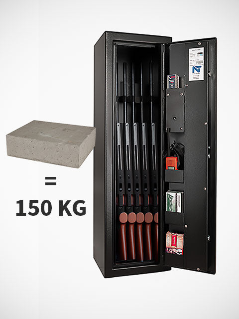 Vapenskåp Safir 8 Lyx + Betong